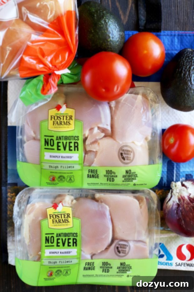 Package of Foster Farms Simply Raised No Antibiotics Ever Free Range Chicken from Safeway grocery store.