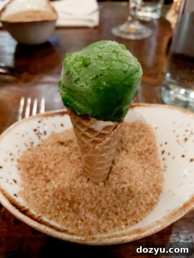 A Weekend Culinary Journey Through Chicago's West Loop 5 Fulton Market Kitchen miniature ice cream cone in Chicago