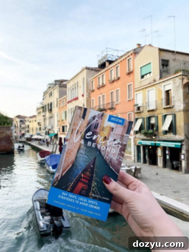 Moon Travel Book for Venice with the Grand Canal in the background