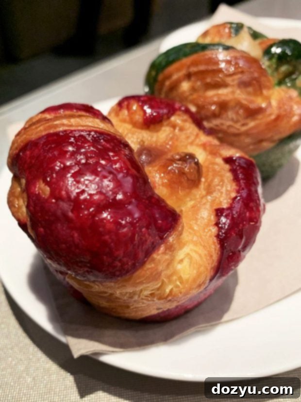 Sweet brioche pastry from Armani Caffé in Milan, perfect for breakfast