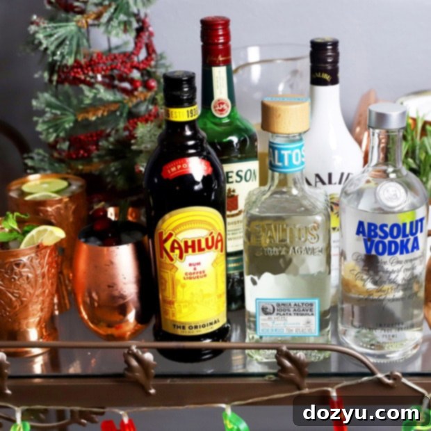 Seasonal Mule Bar Cart 13 Thumbnail image for festive moscow mule cart