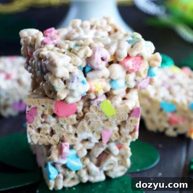 Colorful Lucky Charms Treats 10 Lucky charms cereal treats thumbnail image