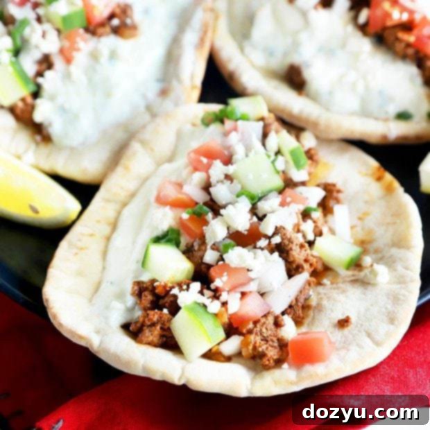 Savory Greek Beef Wraps 11 Greek Beef Pitas thumbnail image