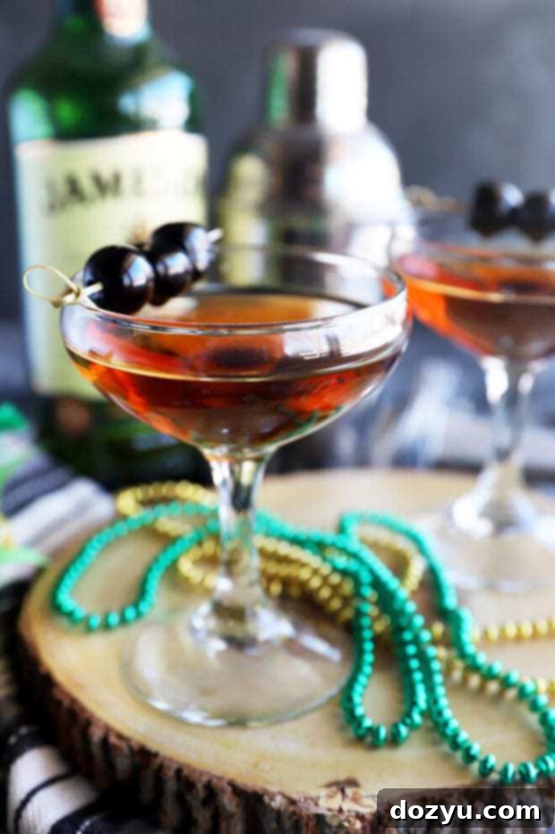Jameson's Signature Manhattan 2 Picture of Irish whiskey cocktail