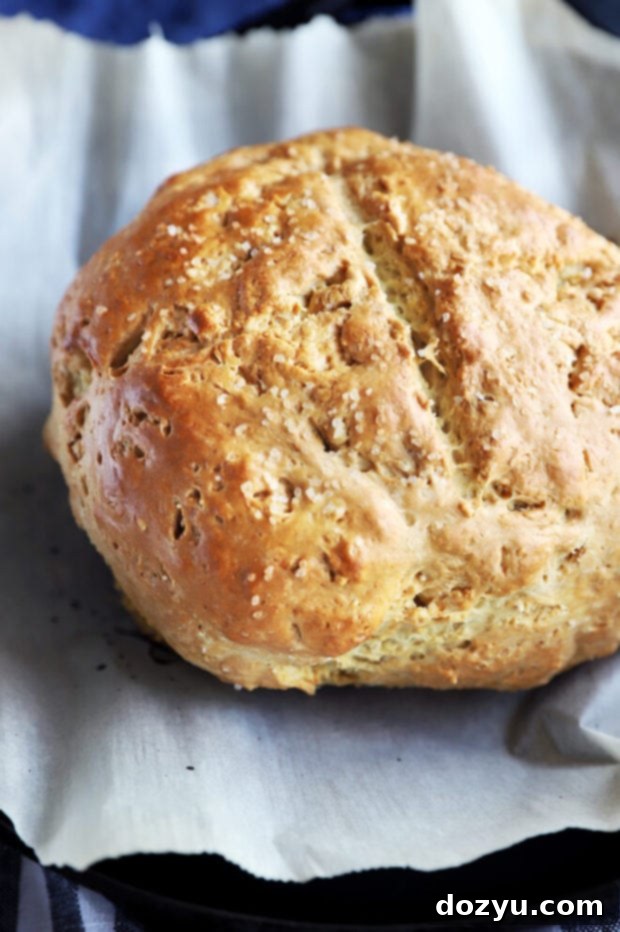 Easy No-Yeast White Bread 4 Side photo loaf of bread