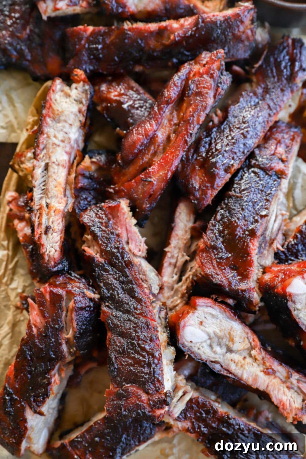 Fall-Off-The-Bone Apple Cider Traeger Ribs 10 easy bbq dinner grilled and smoked with bbq sauce