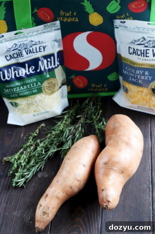 Sweet & Savory Maple Bacon Cheesy Hasselback Sweet Potatoes 5 Ingredients for sweet potatoes and Cache Valley