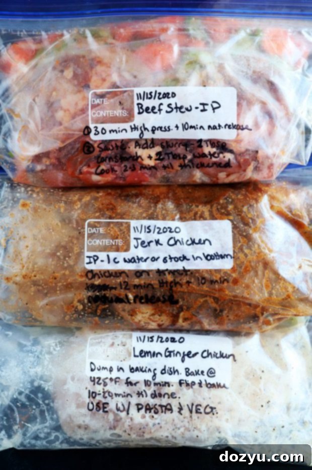 Inside My Freezer Meal Prep Process 2 Freezer meal prep image