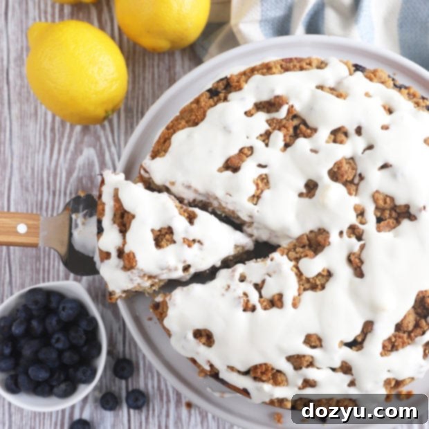 Tangy Blueberry Lemon Streusel Coffee Cake 9 Blueberry Lemon Streusel Coffee Cake