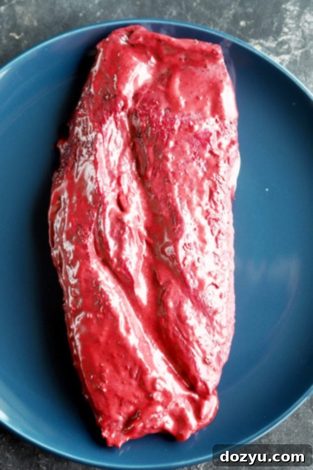 Sweet & Smoky Blackberry Steak Tacos with Zesty Salsa 4 Steak with blackberry marinade picture