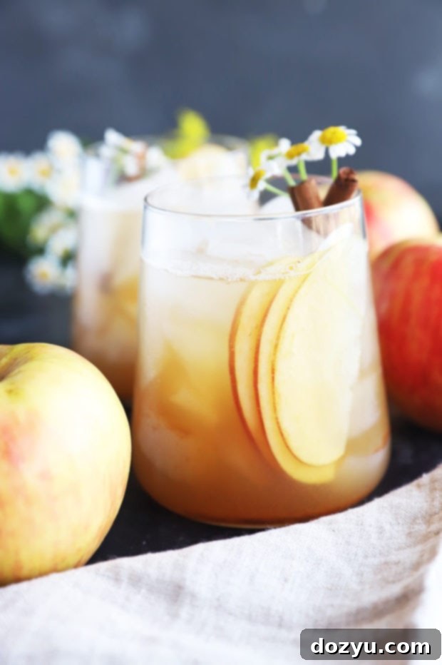 Apple Bourbon Smash 2 Side photo of apple bourbon smash