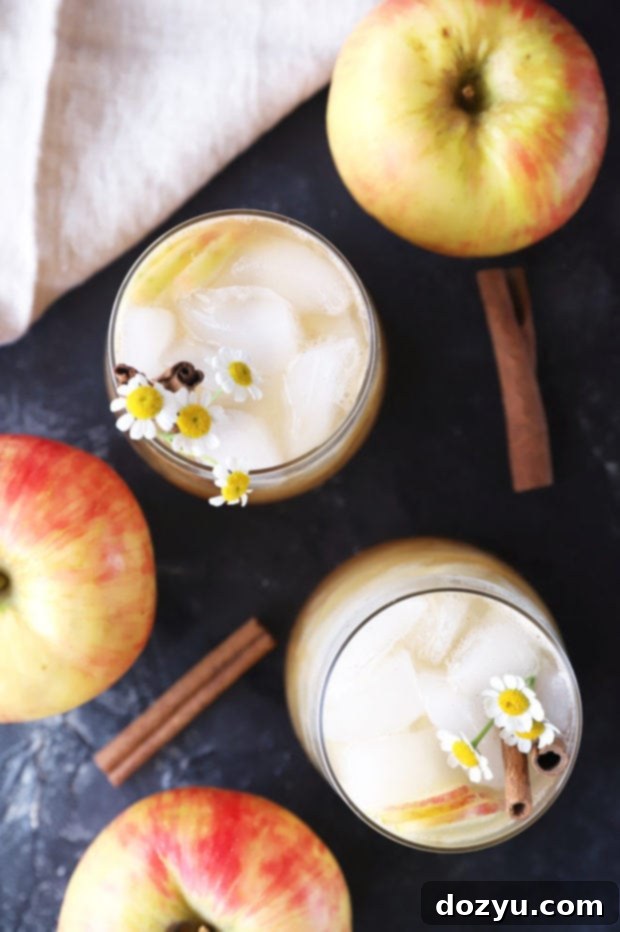 Apple Bourbon Smash 6 Bourbon smash cocktail in glasses