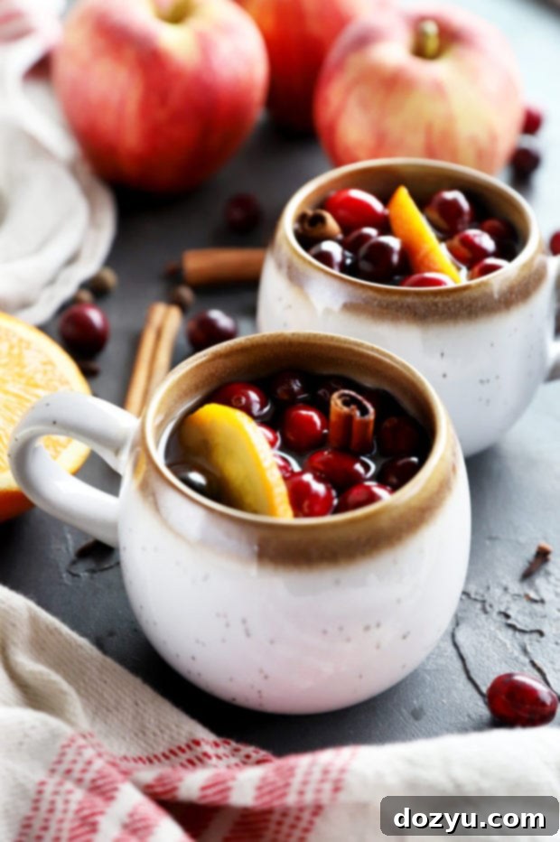 Cozy Spiced Apple Brew 3 Side photo of apple cider in mugs