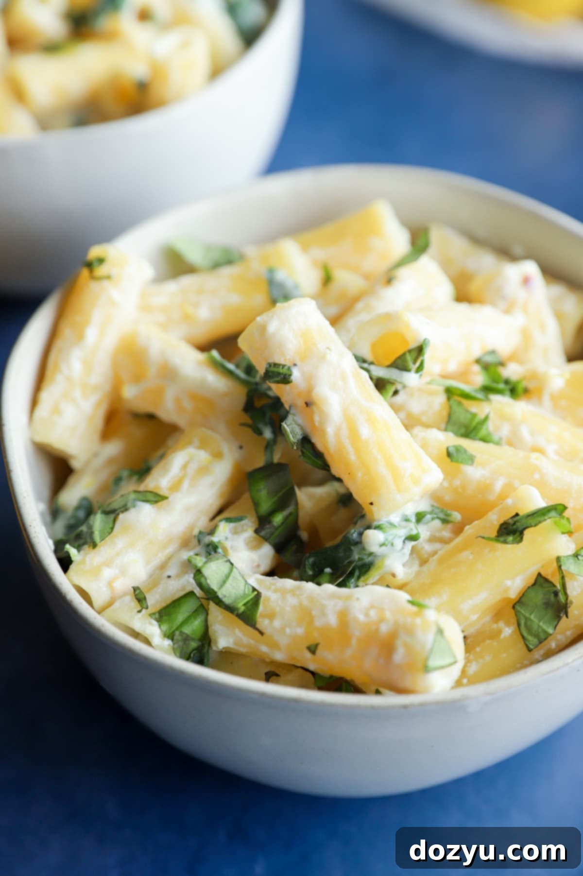 Lemony Cloud Pasta 9 Lemon Ricotta Pasta in a bowl image