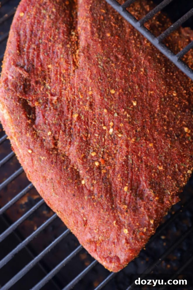 Effortless Traeger Smoked Brisket 6 Smoked traeger brisket cooking photo
