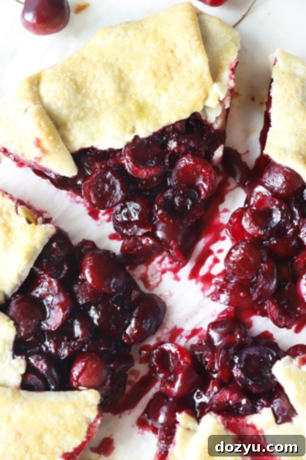 Perfecting Your Galette Dough 3 Slices of brandy cherry galette image