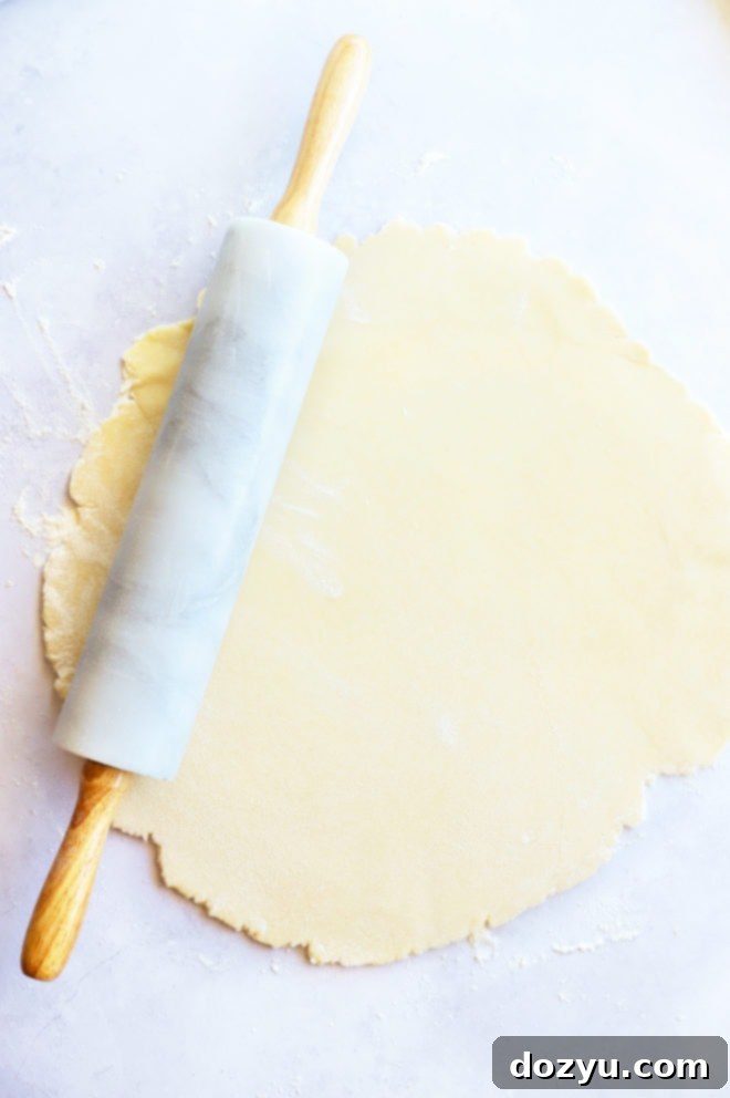 Perfecting Your Galette Dough 9 Rolling pin with pastry dough picture