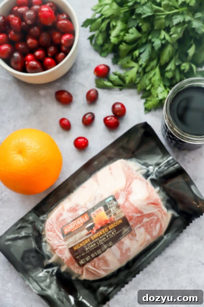 Crispy Air Fryer Bacon Wrapped Pork Loin 4 Ingredients for bacon wrapped pork loin dinner