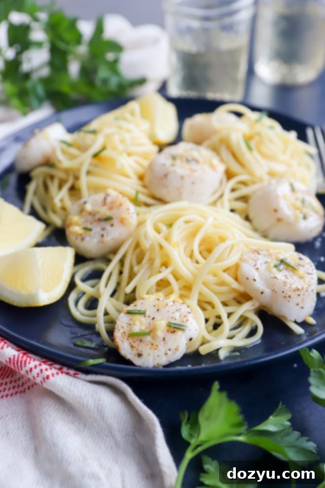 Effortless Air Fryer Scallops with Bright Chive Lemon Butter 4 Air fryer scallops with lemon chive butter ingredients laid out