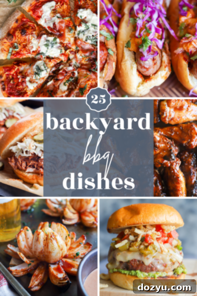 Backyard Bites: 25 Delectable Dishes for Summer Grilling 2 25 Delicious Backyard BBQ Dishes to Try This Summer Pinterest Image