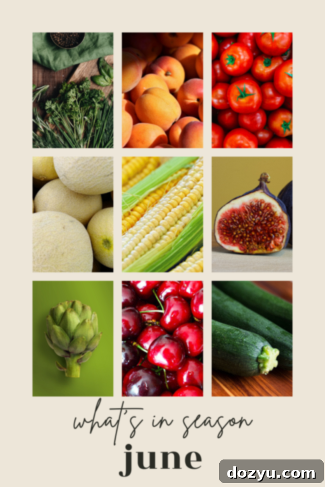what's in season in june produce image