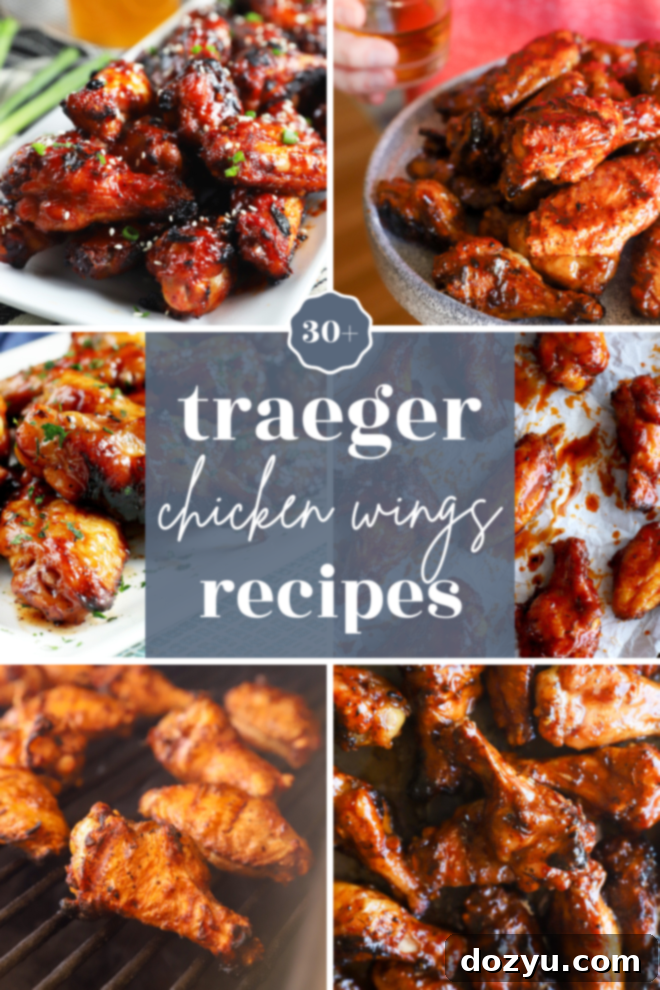 Ultimate Traeger Smoked Chicken Wings 2 Traeger chicken wings pinterest image