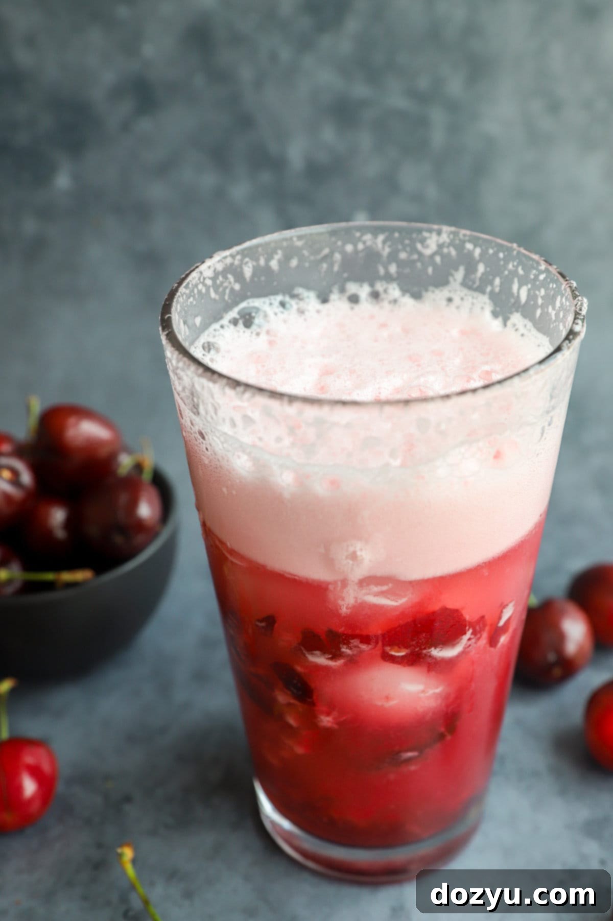 Ruby Vodka Sour 6 making cherry vodka sour
