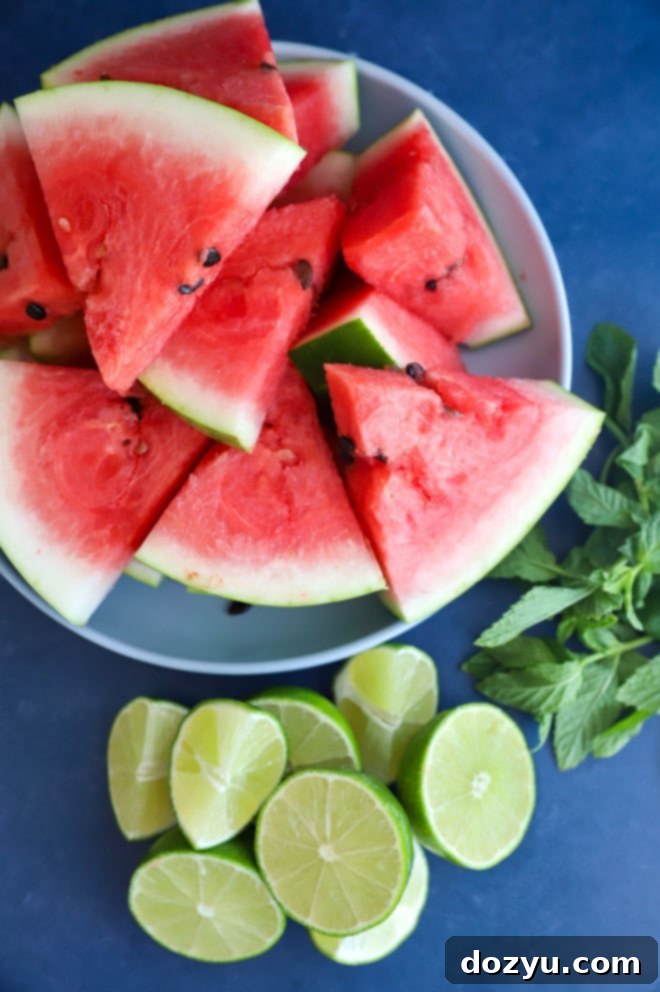 Watermelon Vodka Bliss 4 Ingredients for watermelon vodka cocktail image