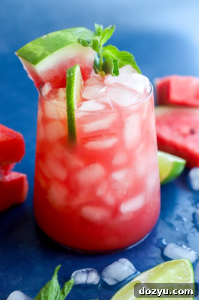 Watermelon Vodka Bliss 5 Image of watermelon cooler cocktail
