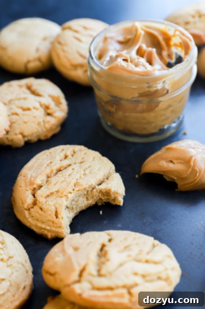 Decadent Chewy Peanut Butter Delights 8 chewy treats with crinkle tops