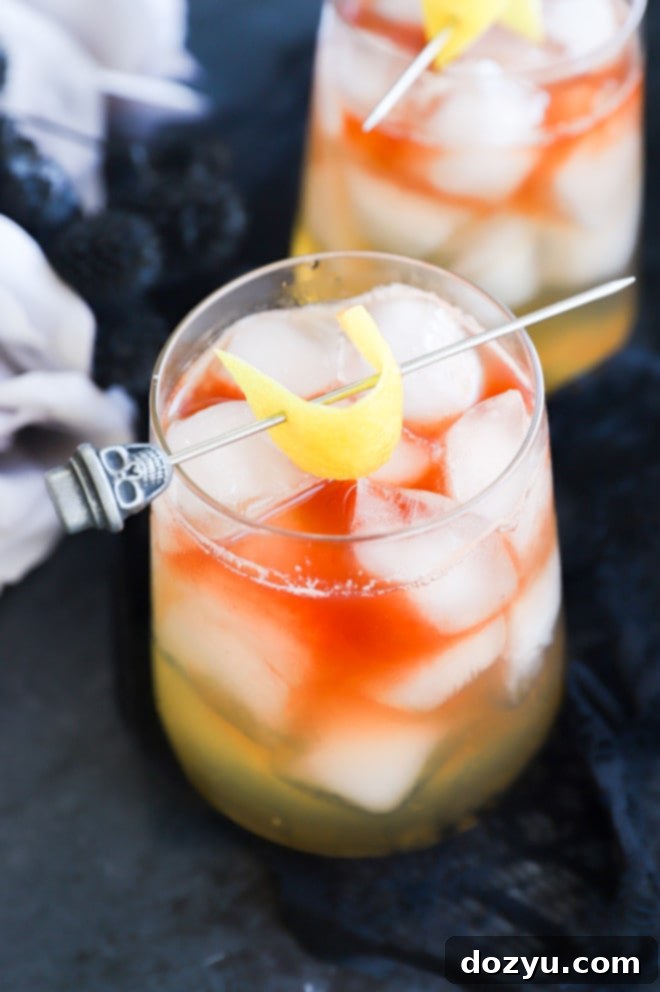 Shadow Veil Elixir 5 Skeleton key cocktail st germain drinks
