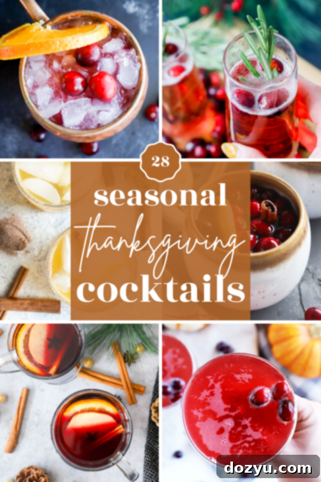 Sip into Thanksgiving Drinks 2 Thanksgiving cocktails pinterest image