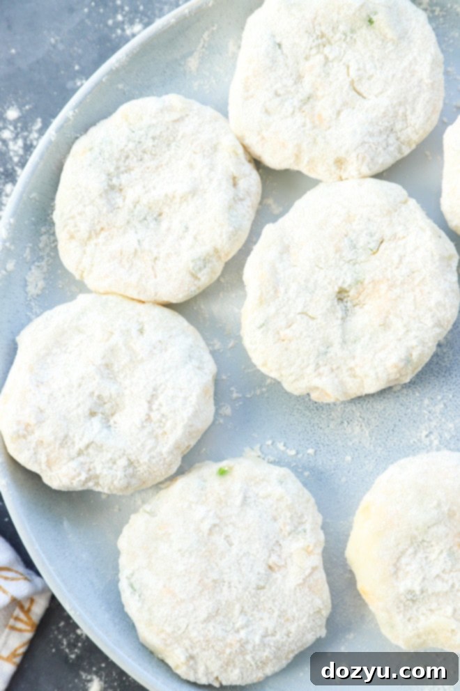Crispy Potato Patties 6 Mashed potatoes formed into patties before frying