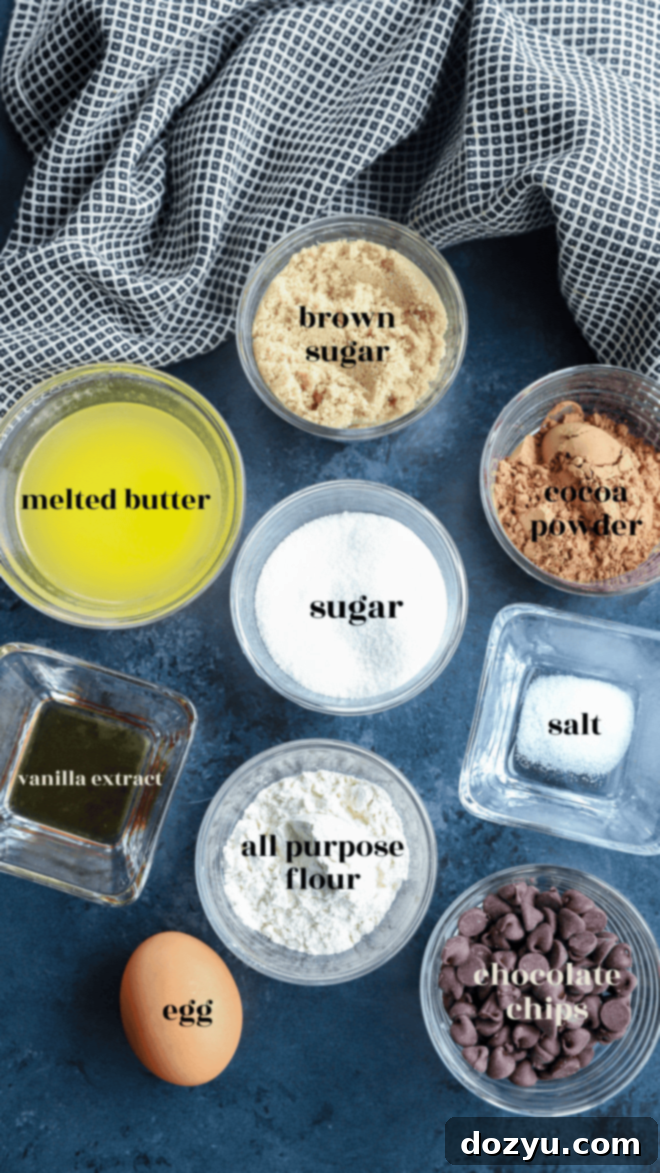 Decadent Sizzling Brownie 4 sizzling brownie ingredients image with text labels