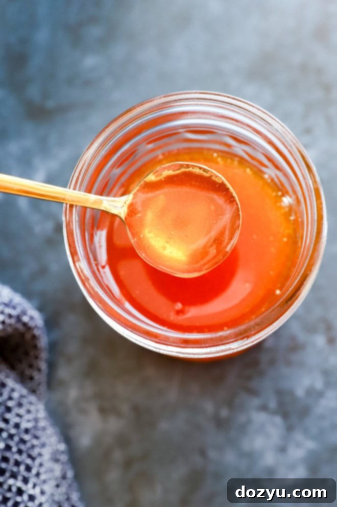 Sweet Heat Honey 6 spoon of hot honey from jar
