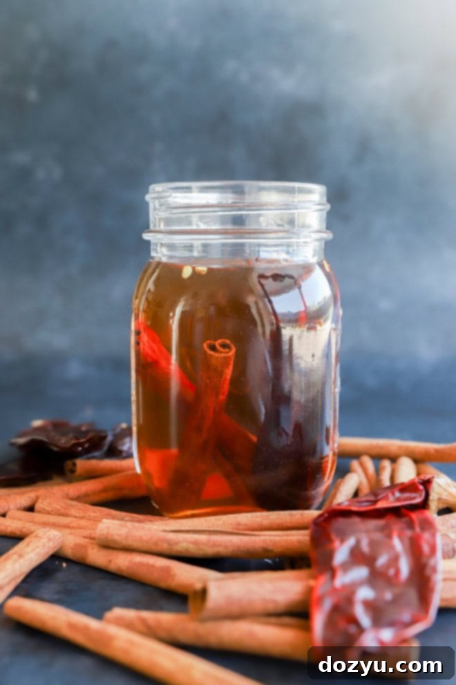 Bespoke Cinnamon Spirit 6 infusing bourbon with warming spices and chile
