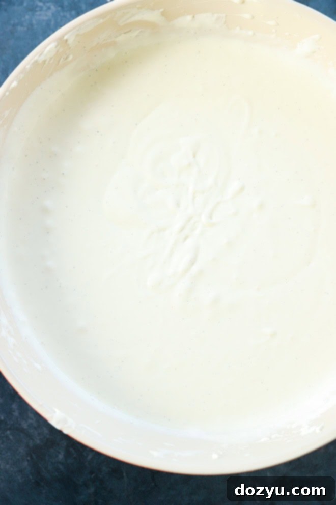 Vanilla Bean Basque Burnt Cheesecake 5 making san sebastian cheesecake batter