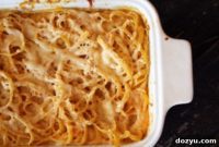 Golden Pumpkin Fettuccine Bake
