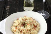 Luxurious Truffle Risotto with Prosciutto Crisp