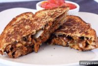 Fiery Stacked Cheese Melt with Bursting Tomatoes