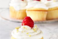 Zesty Lemon Raspberry Delight Cupcakes
