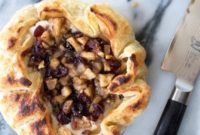 Festive Apple Cranberry Baked Brie