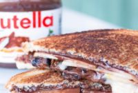 Grilled Nutella Brie Pear Fig Melt