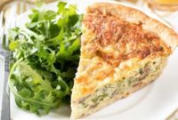 Savory Bacon, Roasted Broccolini, and Gruyere Quiche