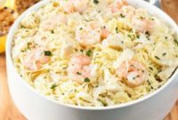 Zesty Lemon Shrimp and Artichoke Angel Hair Pasta