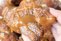 Salted Caramel Glazed Pumpkin Spice Beignets