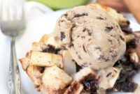 Spiced Apple Chocolate Chip Bread Pudding