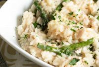 Vibrant Lemon Salmon Asparagus Risotto