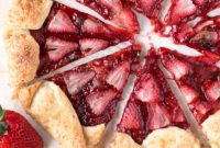 Champagne Kissed Strawberry Mint Galette