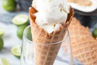 Zesty No Churn Key Lime Ice Cream